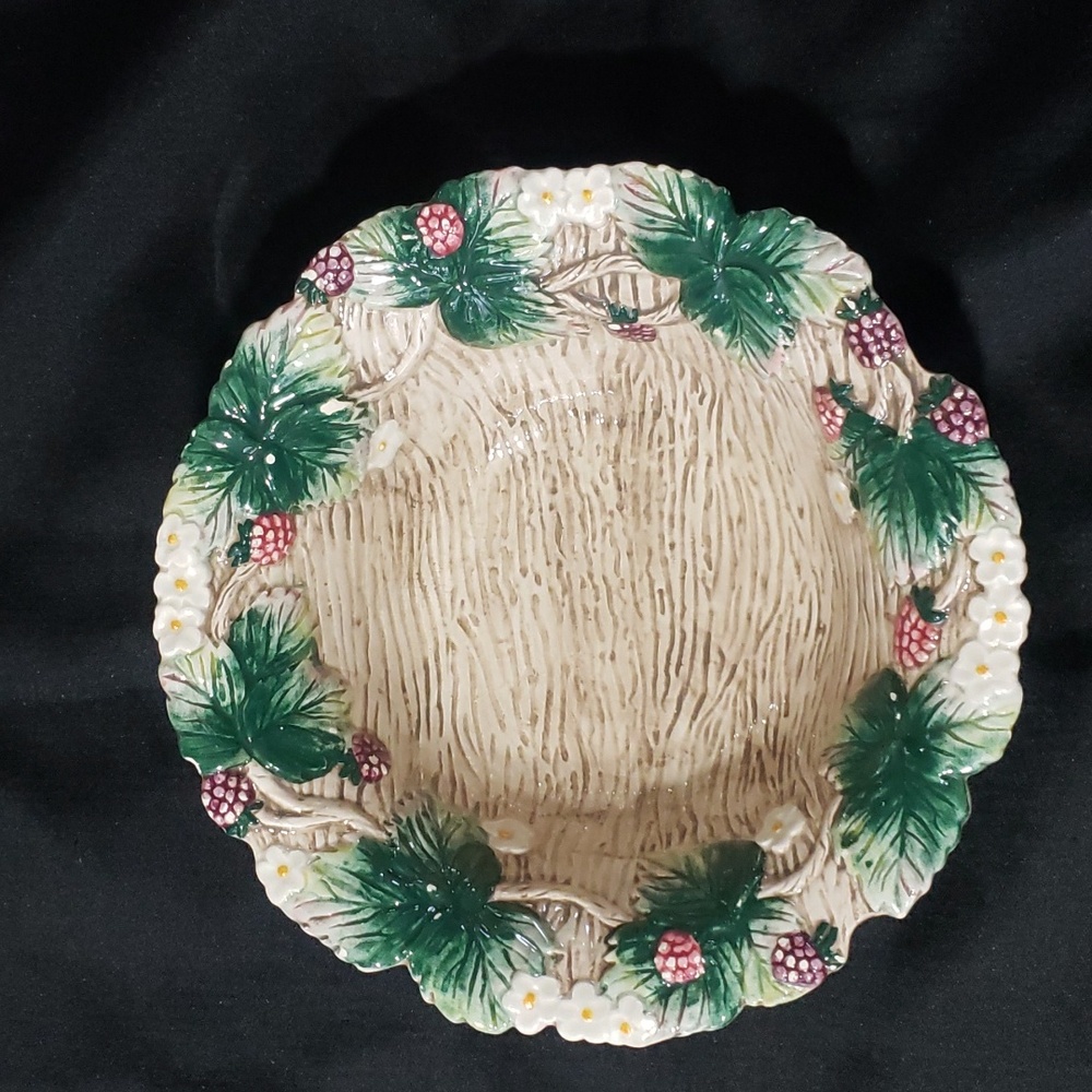 Vintage Fitz and Floyd Raspberry Bowl.